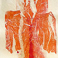 Les charpies, Bohal - 3 Kakeonos , papier marouflé sur toile 160X40