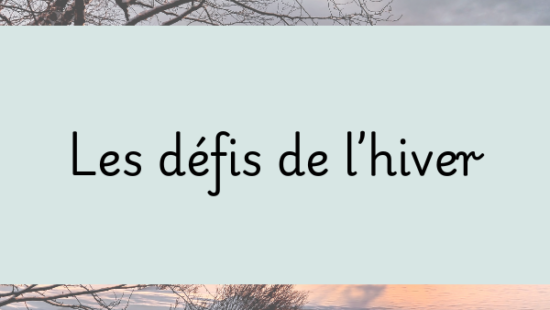Défi du mois d’avril