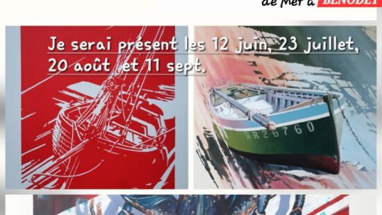 Michel Le Déroff expose à Bénodet